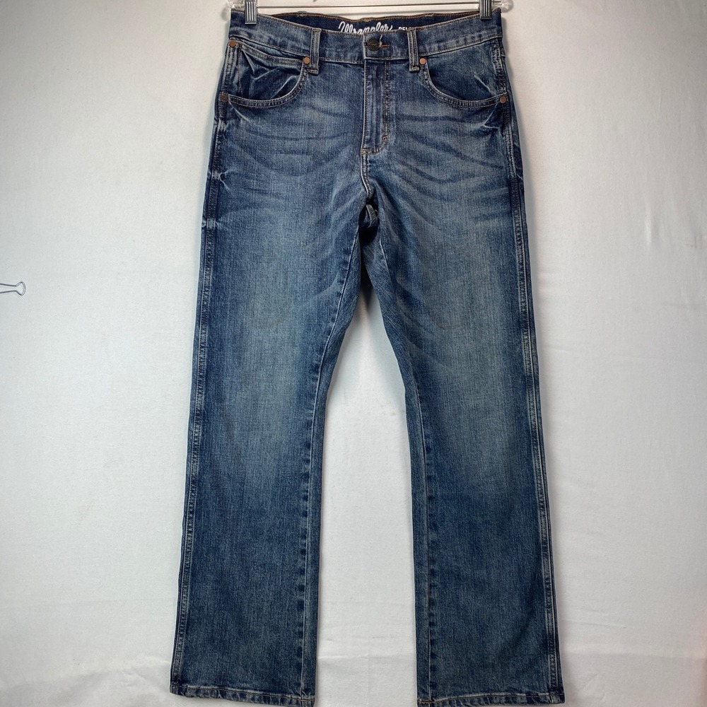 Wrangler Retro Relaxed Bootcut Jeans Mens 30x32 Blue Denim Stretch 10WRT20GL
